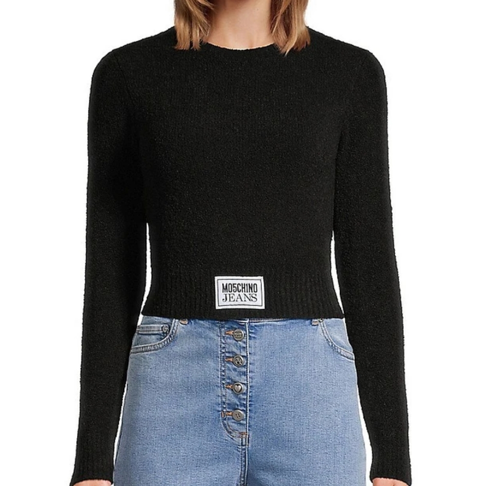 Moschino Black Sweater Sz Sm